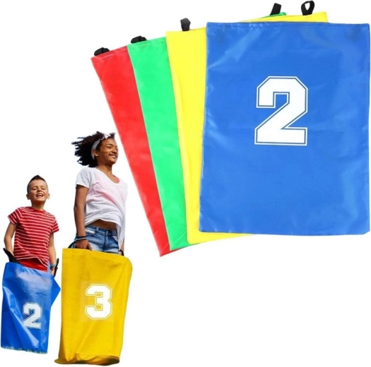 Sacos de salto Woopie para carreras infantiles - 4 unidades