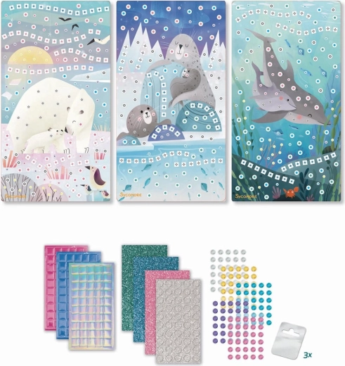 Stick & Fun mosaico pequeño crías marinas