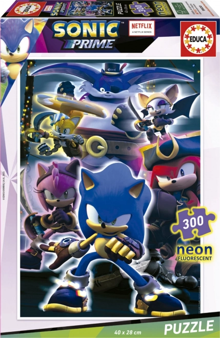 Puzzle luminoso Sonic Prime de 300 piezas