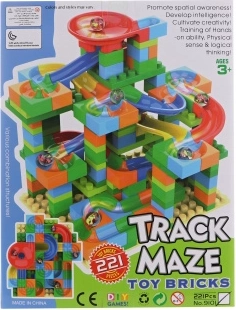 Pista de canicas – set de construcción de 221 piezas