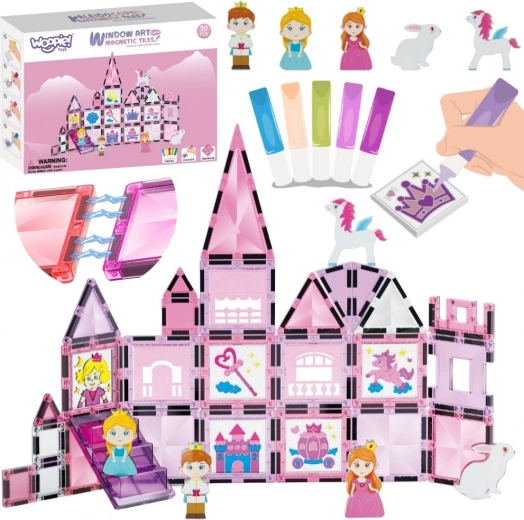 Woopie juego de construcción magnético Castillo para princesa 50 piezas