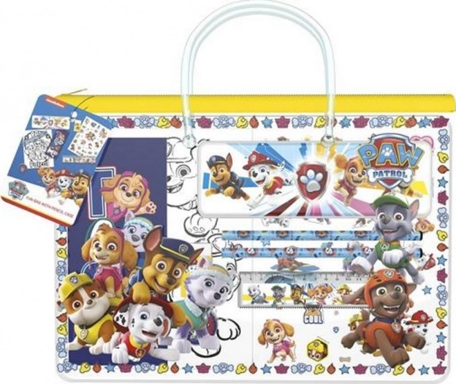 Estuche con plumier PATRULLA CANINA – set de material escolar