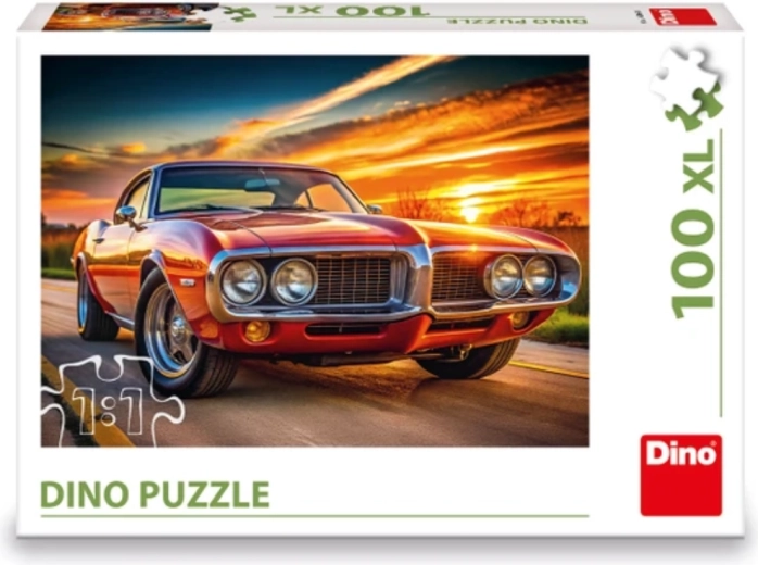 Puzzle Dino Firebird al atardecer XL 100 piezas
