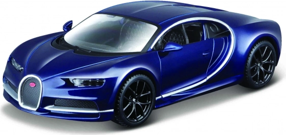 Modelo metálico Bburago Bugatti Chiron 1:32 azul