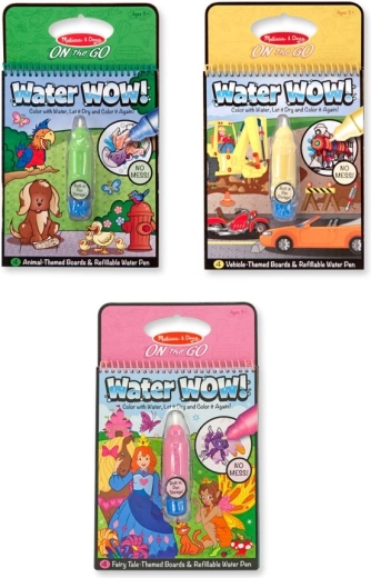 Melissa & Doug Water WOW! libro para colorear con agua, surtido - 1 unidad