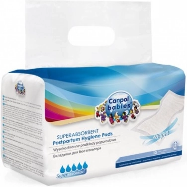 Canpol babies compresas posparto de alta absorción y anatómicas 10 uds