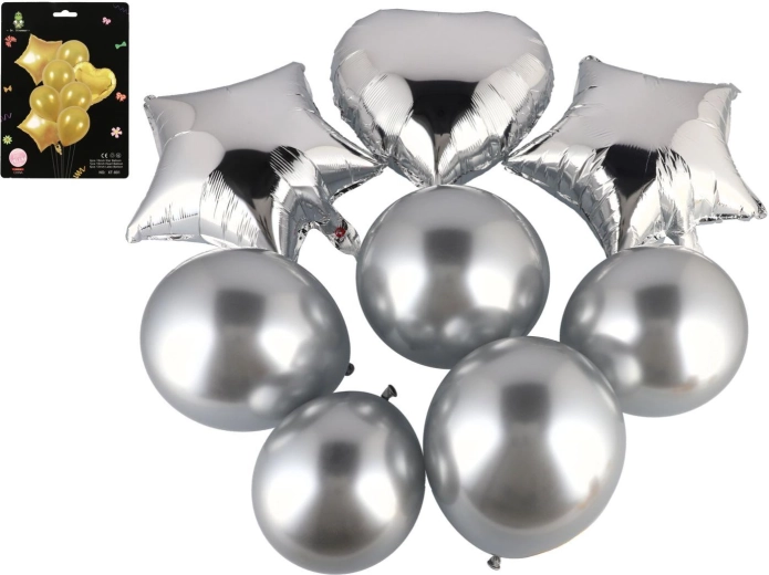 Set de globos inflables con corazones - 8 unidades