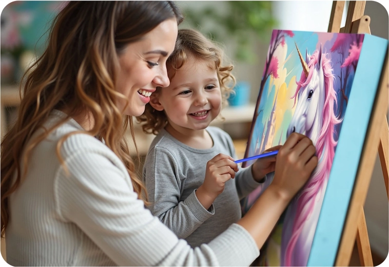 Momentos creativos para niños y adultos