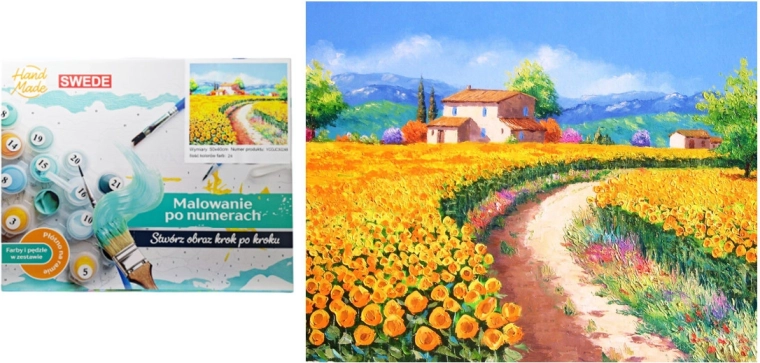 Pintar por números – Camino rural