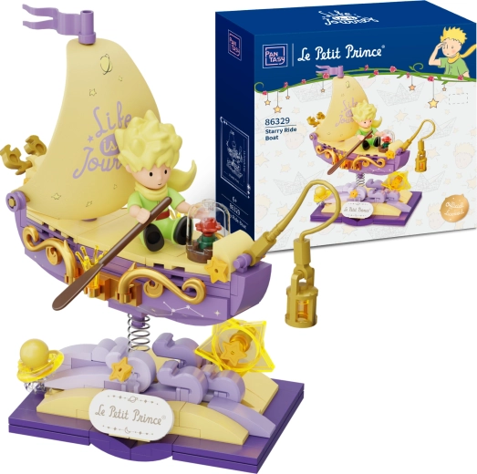 Set de construcción PANTASY Le Petit Prince – barco Starry Ride, 114 piezas