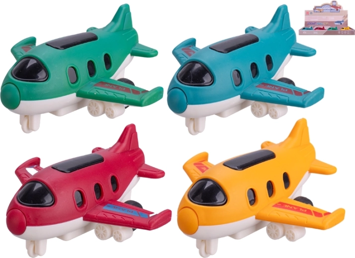 Avión de fricción de 9,5 cm – juguete de plástico resistente para niños