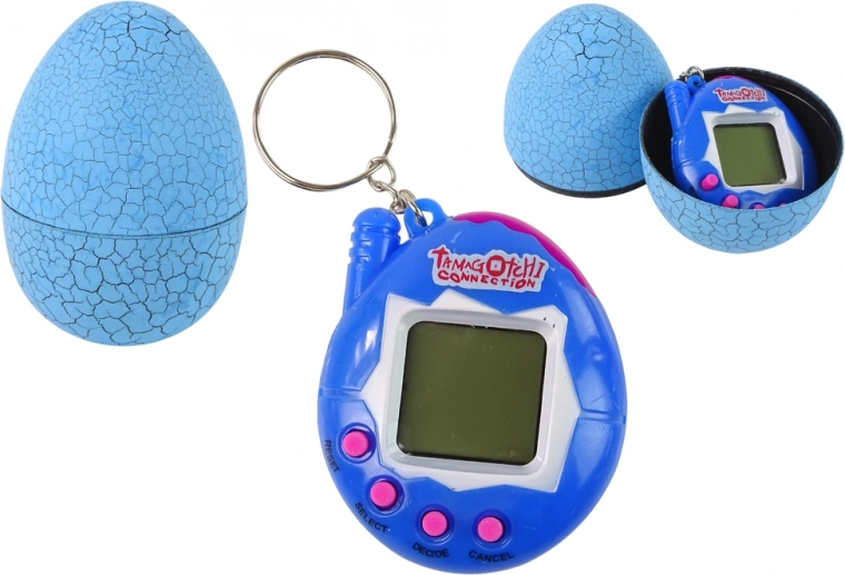 Tamagotchi en un huevo: mascota electrónica azul