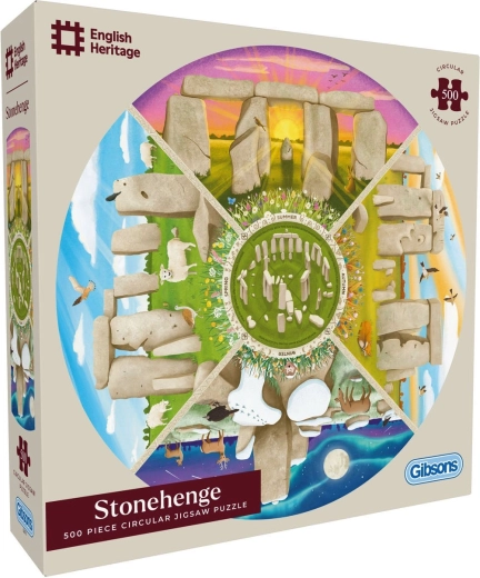 Puzzle redondo Gibsons English Heritage: Stonehenge 500 piezas