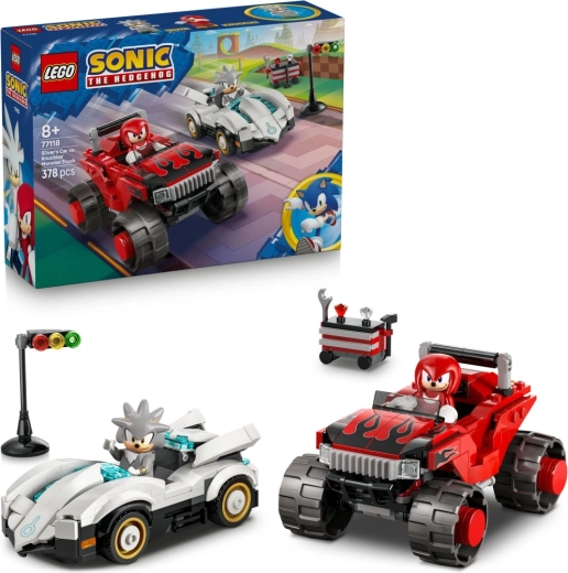 LEGO Sonic the Hedgehog – Coche de Silver vs. monster truck de Knuckles