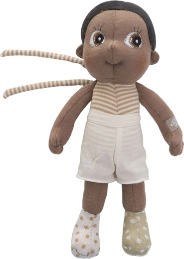Rubens Barn EcoBuds Basil Mini muñeca suave de algodón orgánico 23 cm