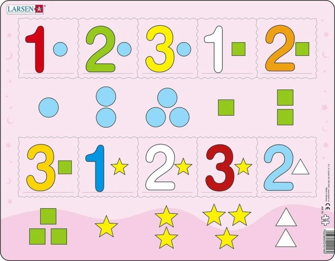 Puzle educativo: Contar hasta tres (10 piezas)