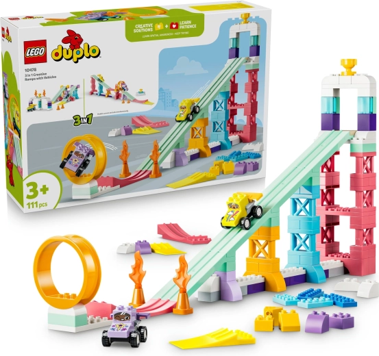 LEGO DUPLO Rampas creativas 3 en 1 con vehículos