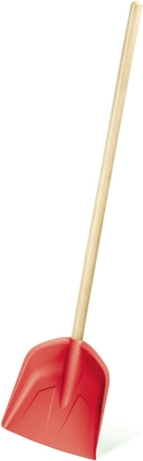 Pala infantil con mango de madera, coral, 74 cm