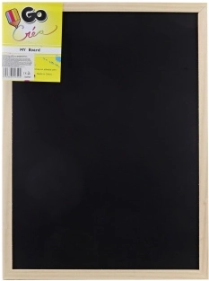 Pizarra de madera de doble cara para dibujar 40 × 30 cm