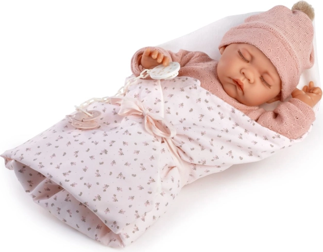 Antonio Juan Luna muñeca bebé realista dormida de 42 cm