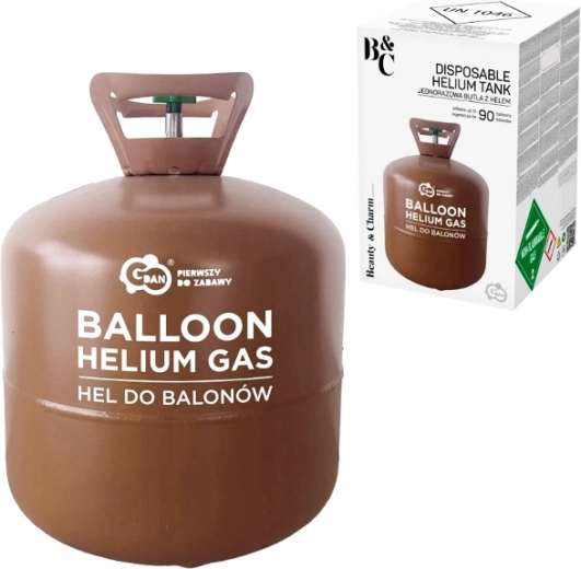Botella de helio XXL para inflar hasta 90 globos