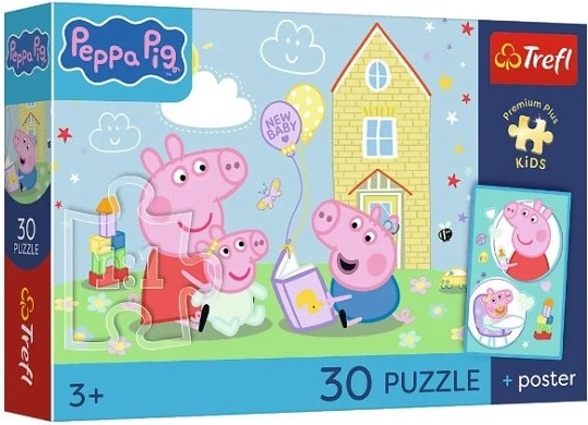 Puzzle infantil Premium Plus Kids Peppa Pig – «Peppa tiene un plan» (30 piezas)