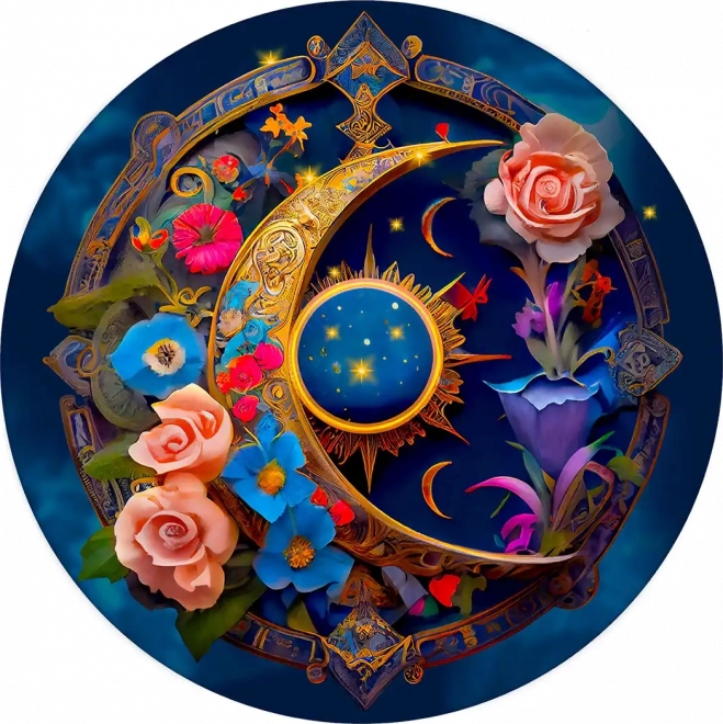 Puzle de madera Luna floral 505 piezas