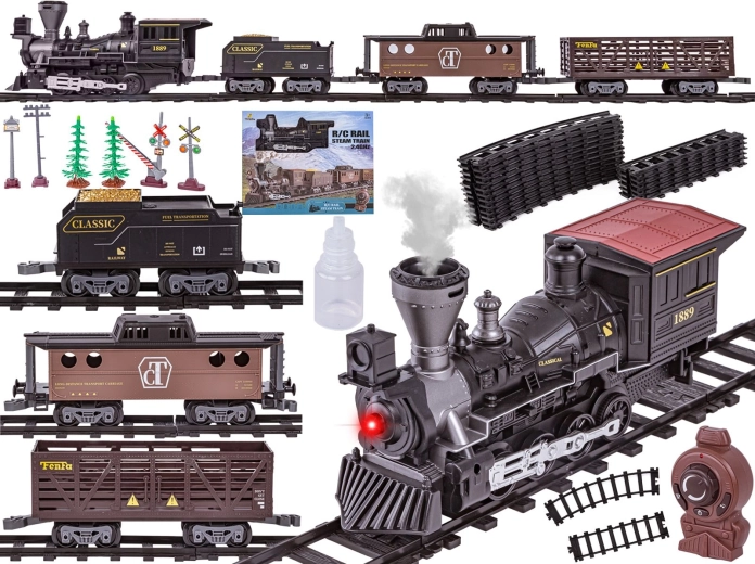 Ferrocarril eléctrico Fenfa – tren de carga de vapor con control remoto