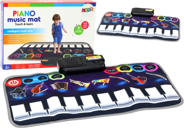 Alfombra musical educativa con pianito – instrumento musical interactivo para niños