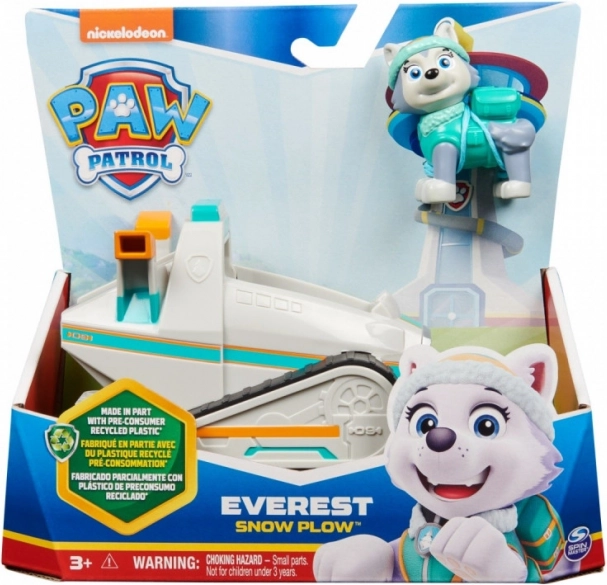 Patrulla Canina Everest – figura y moto de nieve con quitanieves eco