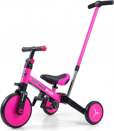 Bicicleta de equilibrio infantil 4 en 1 Optimus Plus rosa