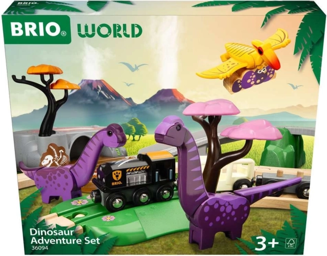 Brio aventura de dinosaurios – vía de tren