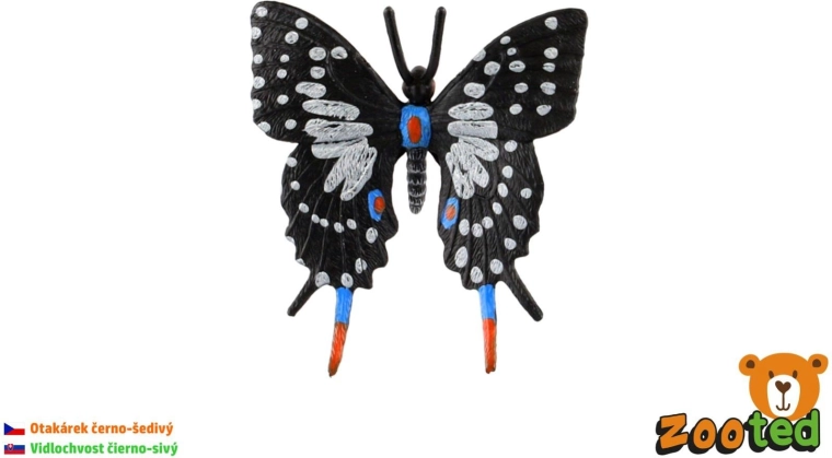 Figura de mariposa tropical Papilio Zooted
