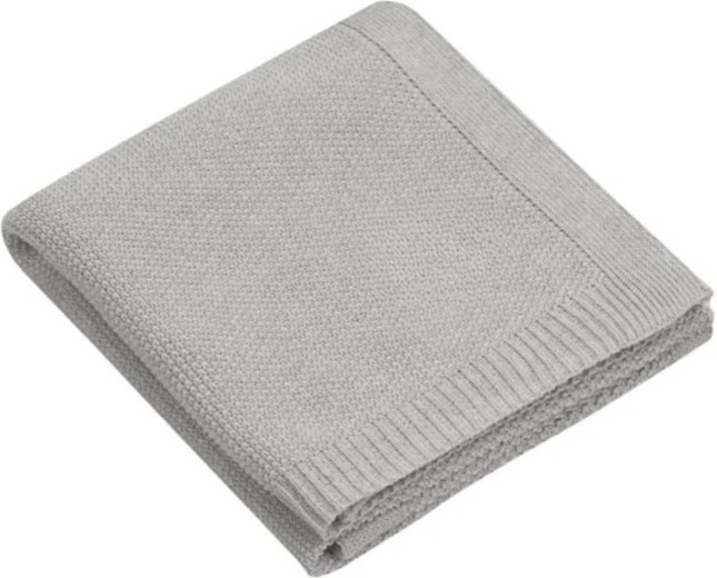 Manta de merino NANNA Abaco gris