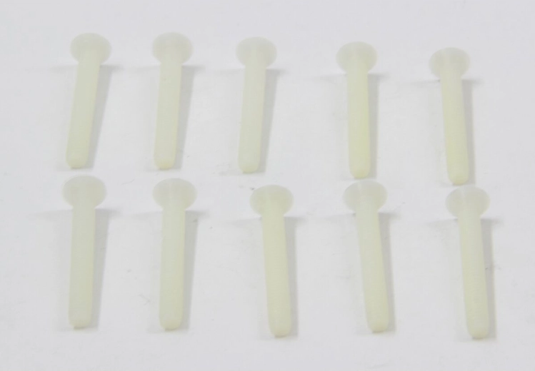 Tornillos avellanados de poliamida M4 × 30 mm, 10 unidades
