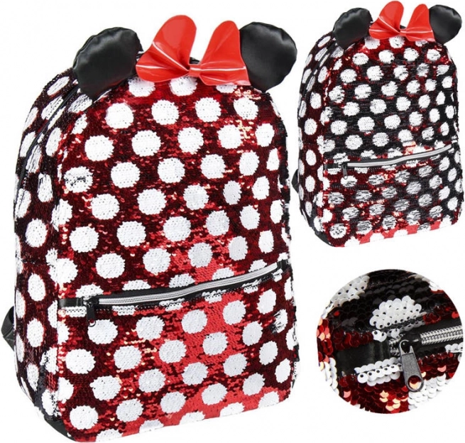Mochila de cuento de Minnie con lentejuelas