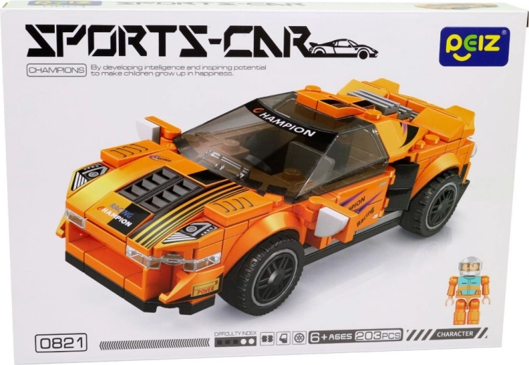 Pequeño mecánico – coche de carreras, set de construcción 203 piezas