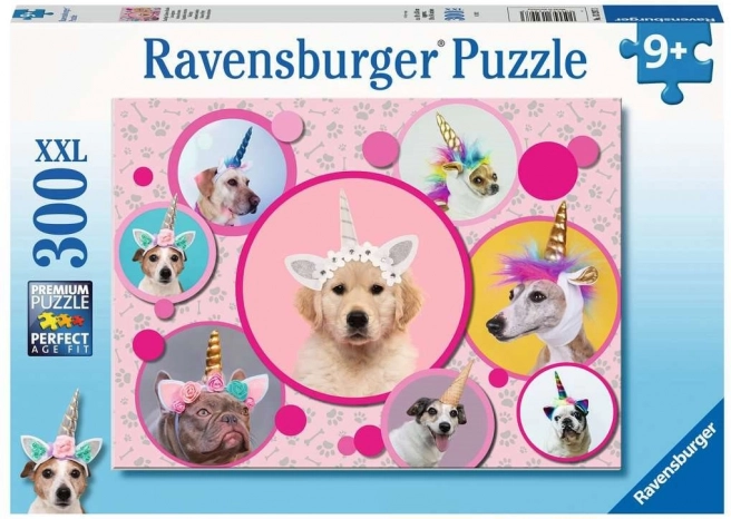 Puzzle Ravensburger Cachorros Unicornio 300 piezas
