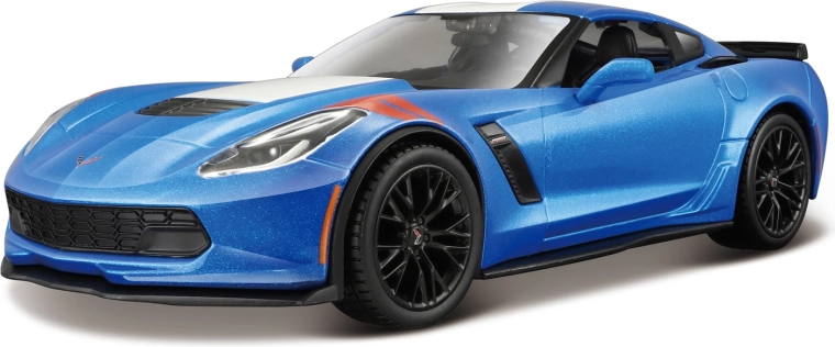 Maisto Corvette Grand Sport 2017 modelo metálico azul 1:24