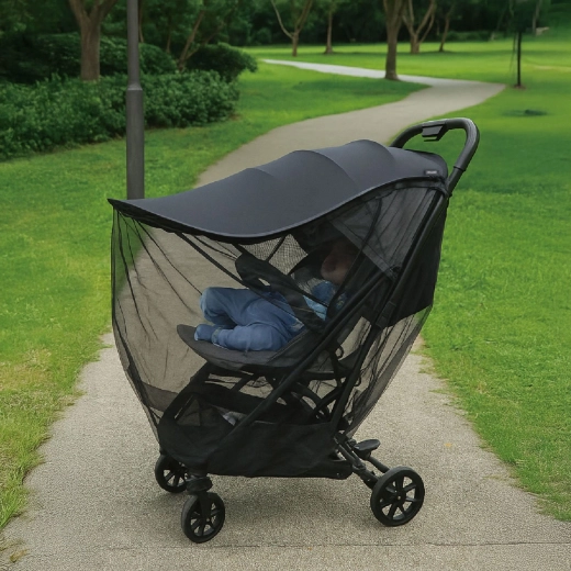 Chipolino mosquitera universal 2 en 1 para cochecito black