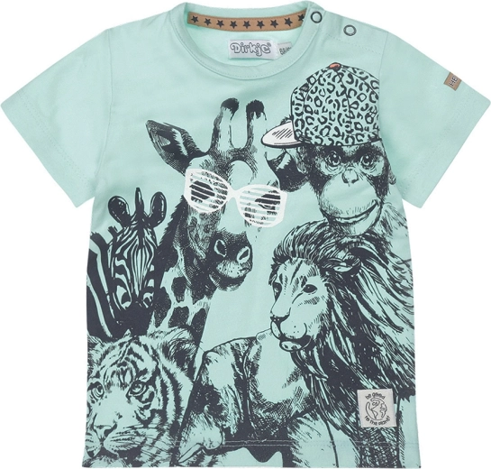 Camiseta de niño Dirkje de manga corta menta 80
