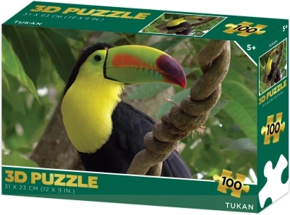 Puzzle 3D tucán