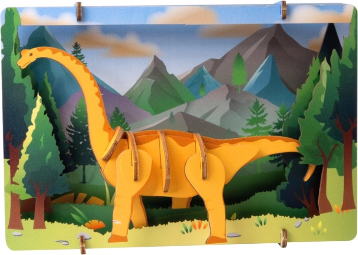 EscapeWelt rompecabezas 3D de madera Brontosaurus