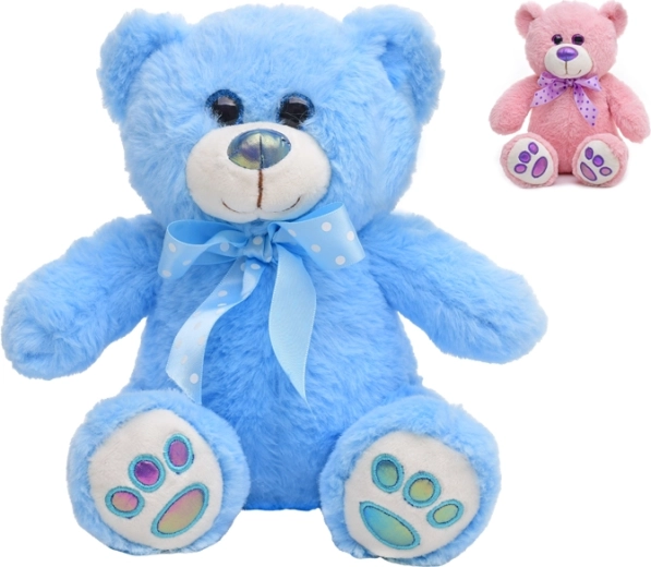 Osito de peluche de 25 cm con lazo para bebés
