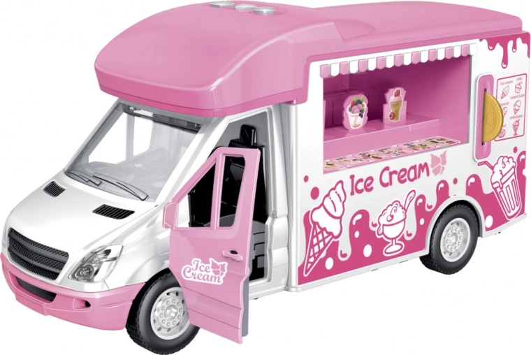 Camión de helados rosa 1:14