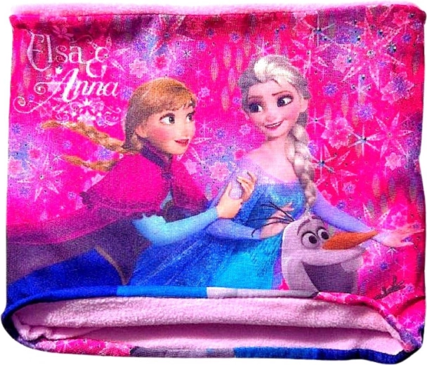 Cuello infantil rosa Frozen con Elsa, Anna y Olaf