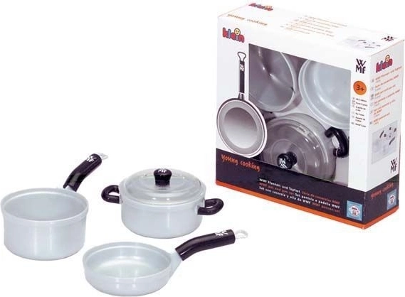 Set de ollas con sartén para cocina infantil