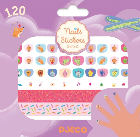 Pegatinas para uñas Happy Birthday DJECO