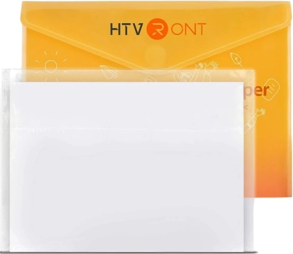 HTVRONT lámina adhesiva brillante A4 blanca