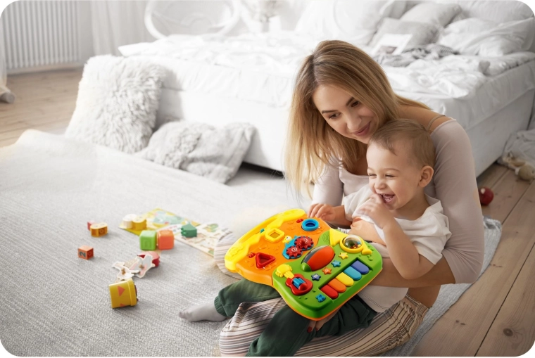 Panel interactivo para aprender y divertirse